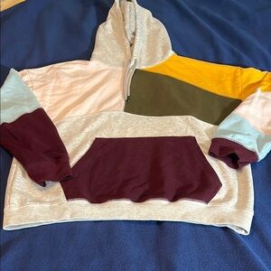 Color block hoodie